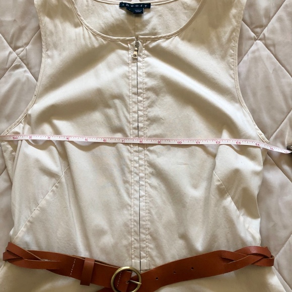 THEORY Aline zip front leather braid belt - Picture 10 of 12